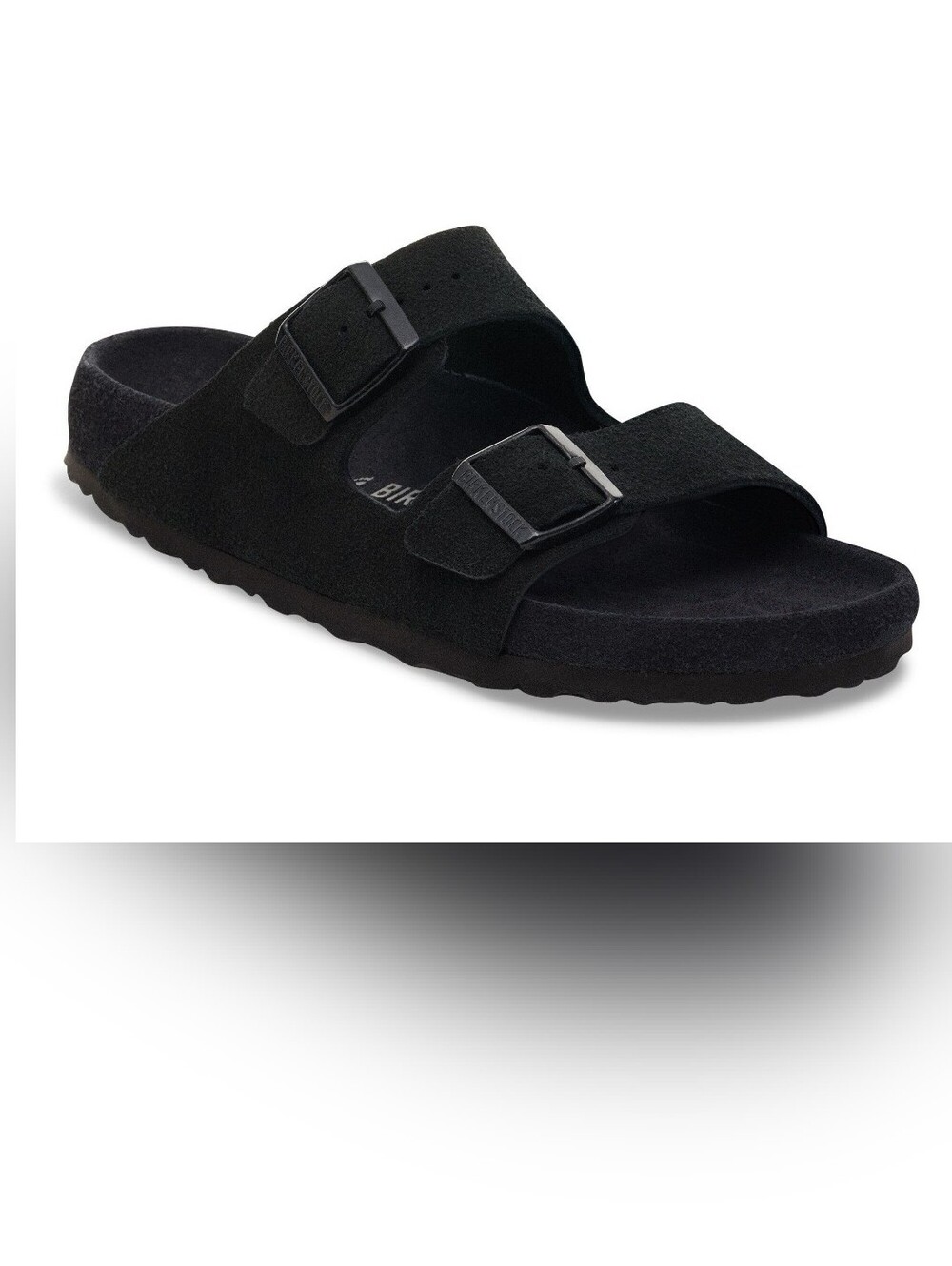 Birkenstock FIRE! NIB! The Arizona Suede Leather in Black. Sz 7 Reg. R2S!